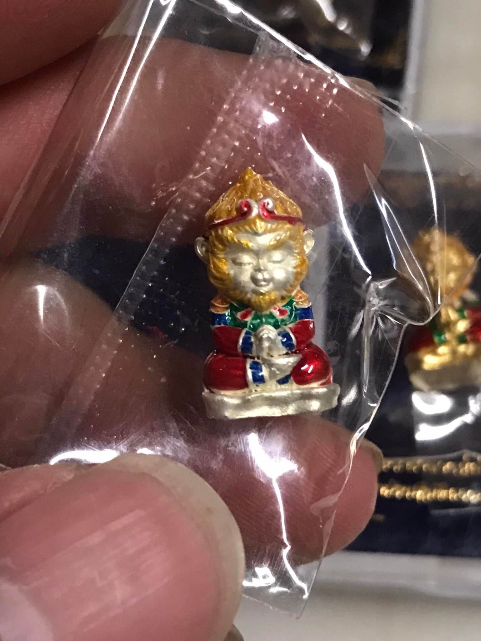 Hong Kong Monkey King Amulet – 100 Million Fortune Edition (2021) By Phra Ajarn Amnat, Mahaviro Meditation Center, Chaiyaphum Province - Thai Blessing Co