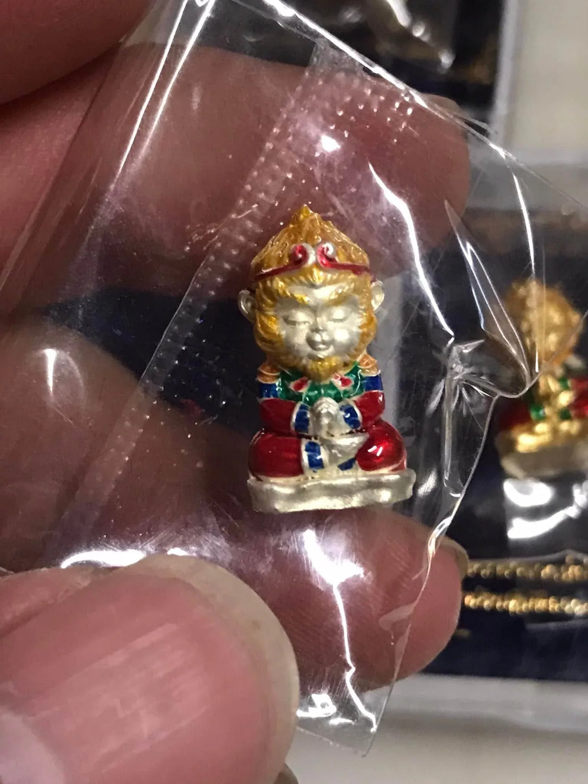 Monkey King Fortune Amulet by Phra Ajarn Amnat - Mahaviro's Power Charm