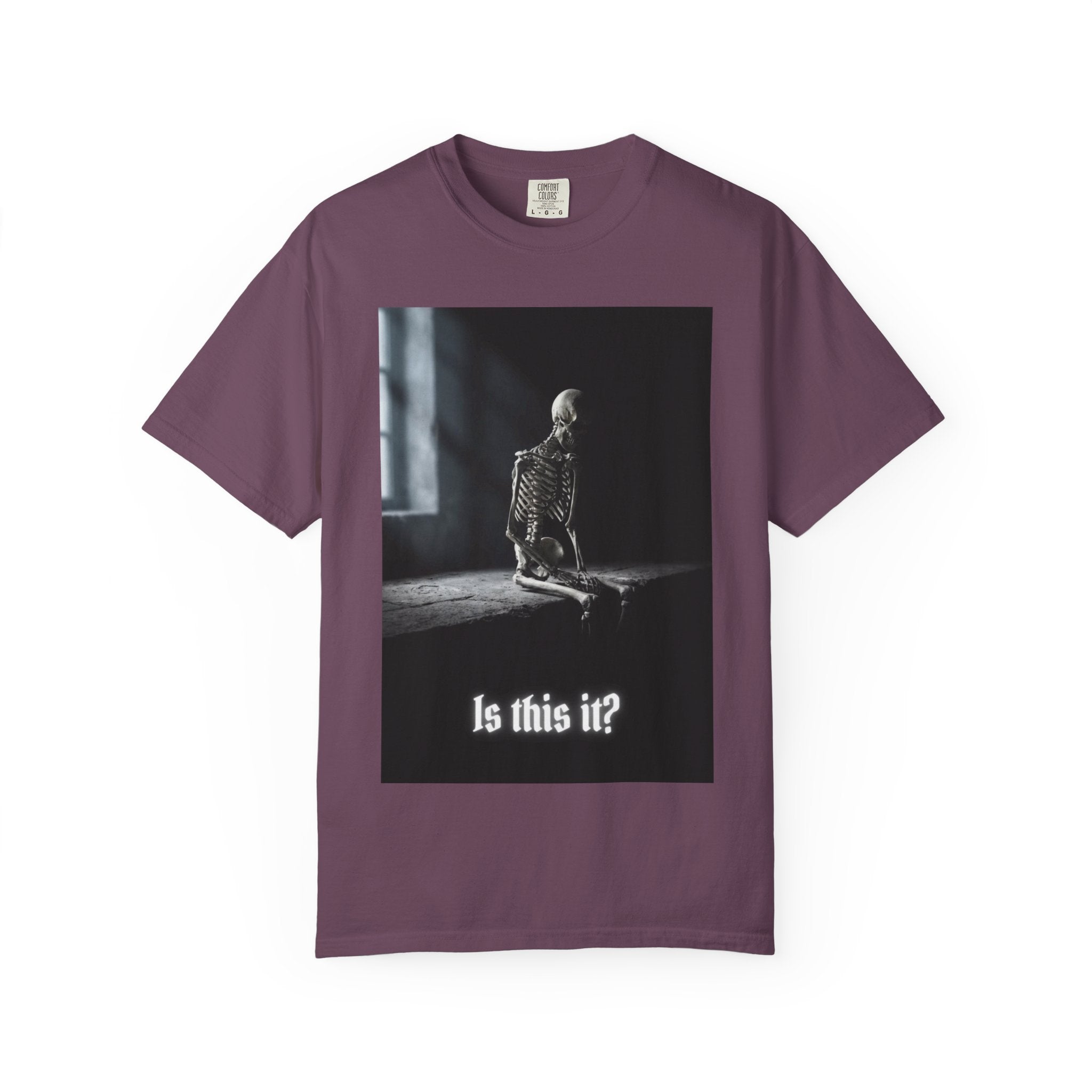 He'll Text Back Skeleton T-Shirt - Vintage Dark Humor Tee - Gothic Horror Graphic Shirt - Relatable Sarcastic Ghosting Gift - Retro Aesthetic Streetwear Berry