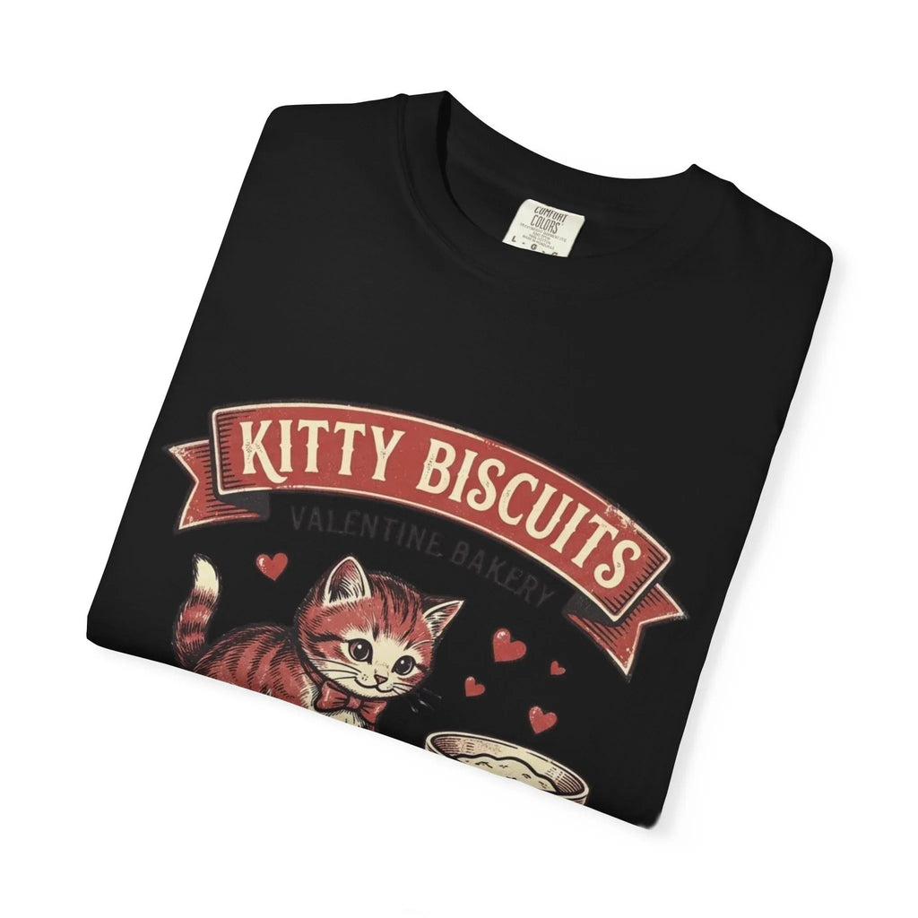 Kitty Biscuits T-Shirt | Valentine Bakery Cat We Knead You Graphic Tee