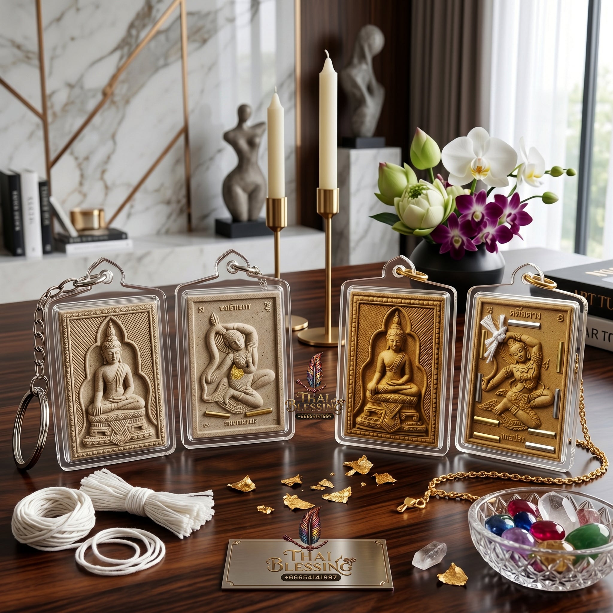 ✨🧘‍♂️👑 Authentic Thai Amulet Phra Somdej - Cosmic Ascendancy Medallion (5.2x3.5 cm), Luang Pu Kambu 2013 Imperial 9-Core Capital Grid