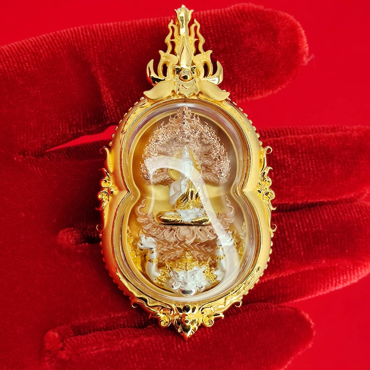 Command Naga King's Power with Phra Nak Prok Theva Nakarat by LP Kee for Ultimate Protection, Authority & Wealth Default Title