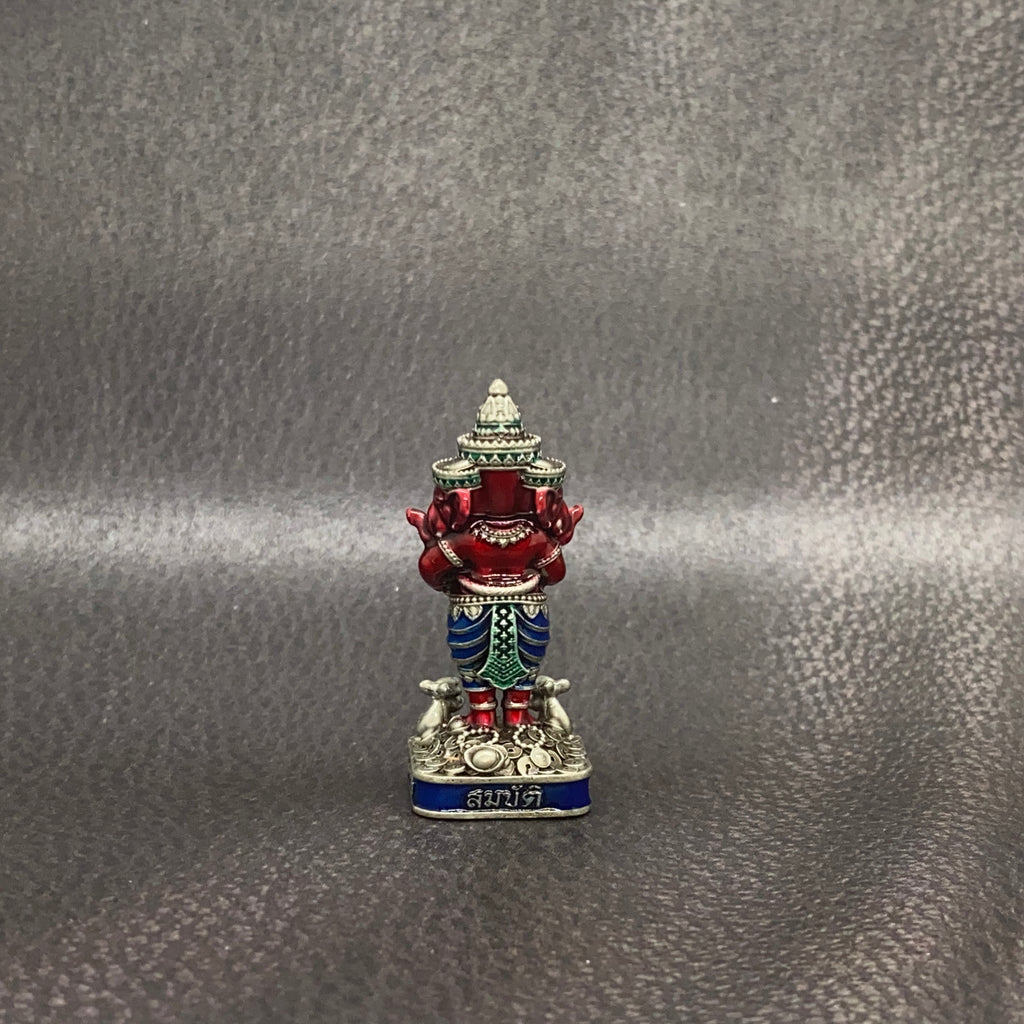 Ganesha 3-Headed Amulet – Maha Baramee Edition by Luang Pho Phat, Wat Huai Duan