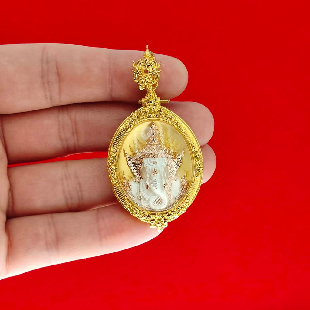 Ganesh Blessing Statue - Prakhaniyalikhit Figurine for Prosperity, Wisdom, and Auspicious Success