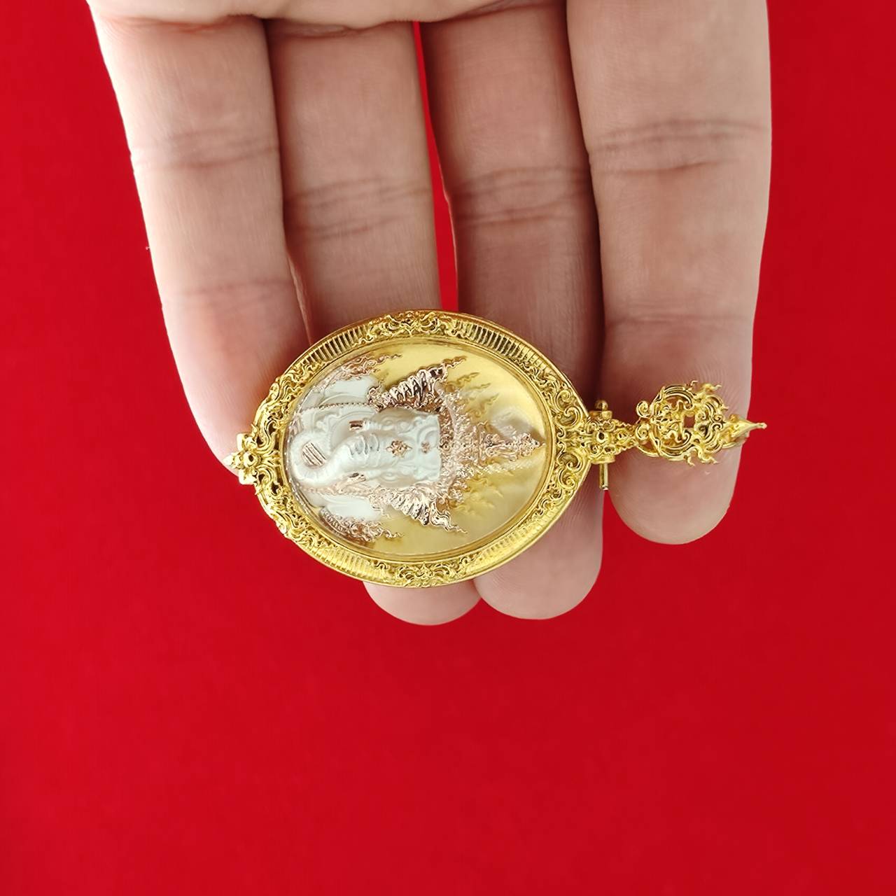 Ganesh Blessing Statue - Prakhaniyalikhit Figurine for Prosperity, Wisdom, and Auspicious Success