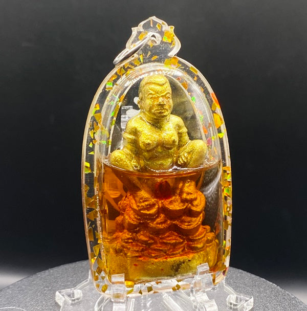 Exclusive Mae Poe Mon Saneh Charm by Ajarn Nankong - 2568 Edition from Pu Yai Tattoo Institute, Chiang Mai (7 x 4 cm)