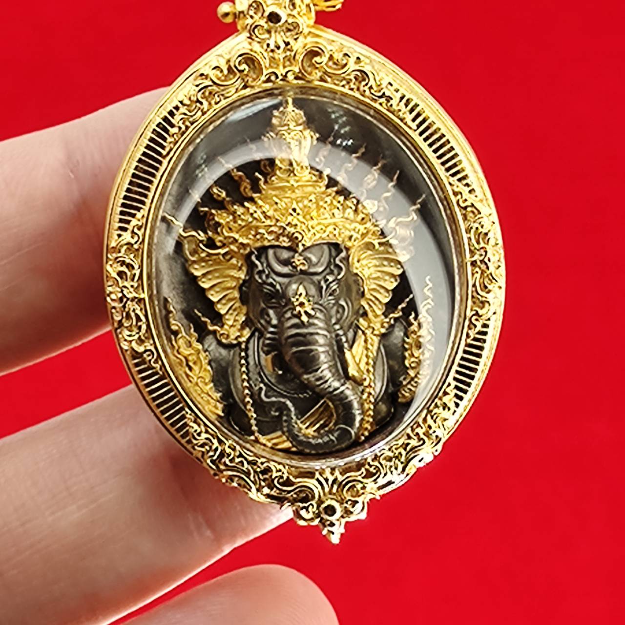 Ganesh Blessing Statue - Prakhaniyalikhit Figurine for Prosperity, Wisdom, and Auspicious Success