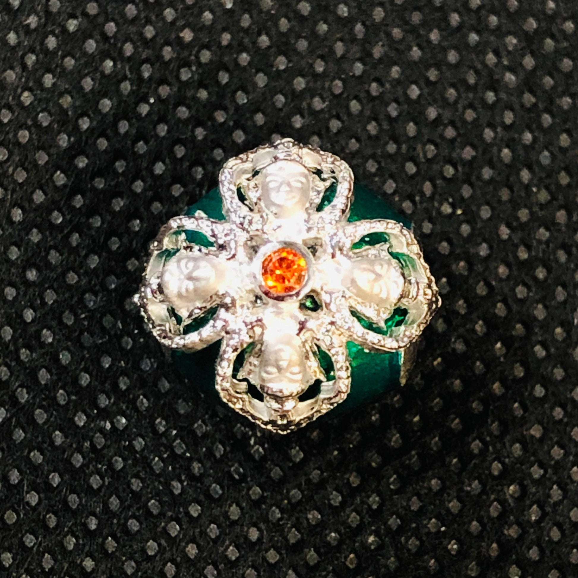 Phra Kru Pilat Thammavimon Blessing Amulet Bracelets ร้านค้าของฉัน Blue enamel Pink enamel Yellow enamel Pink enamel-Yellow enamel-Blue enamel-Green enamel-Orange enamel-Red enamel-Purple enamel-