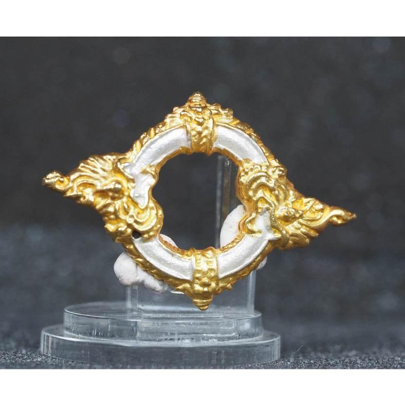 Thai Gold Plated Naga Amulet Charm by Thai Blessing Co for Protection and Prosperity