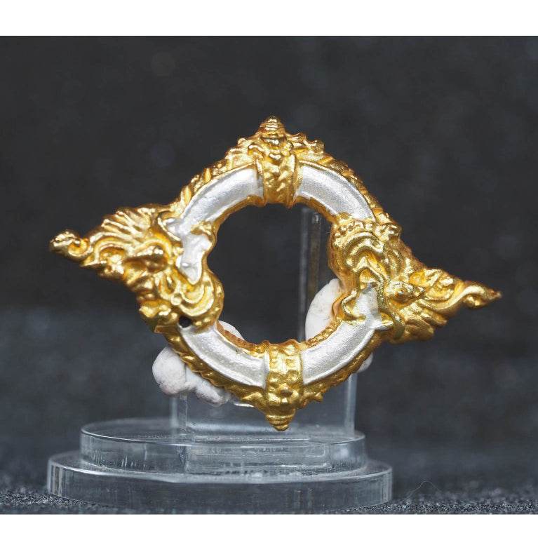 Thai Blessing Co 2K Gold Plated Naga Amulet Charm - Thai Blessing Co