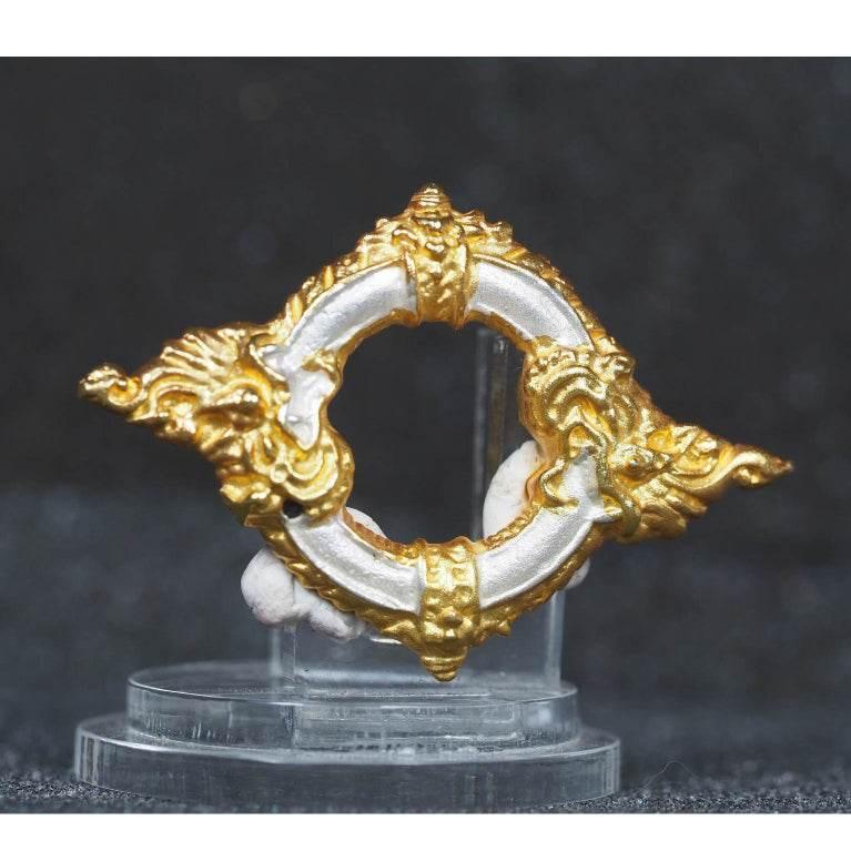 Thai Gold Plated Naga Amulet Charm by Thai Blessing Co for Protection and Prosperity Default Title