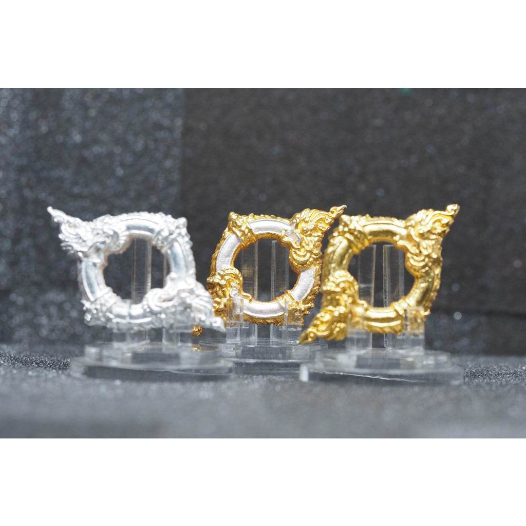 Thai Blessing Co 2K Gold Plated Naga Amulet Charm - Thai Blessing Co