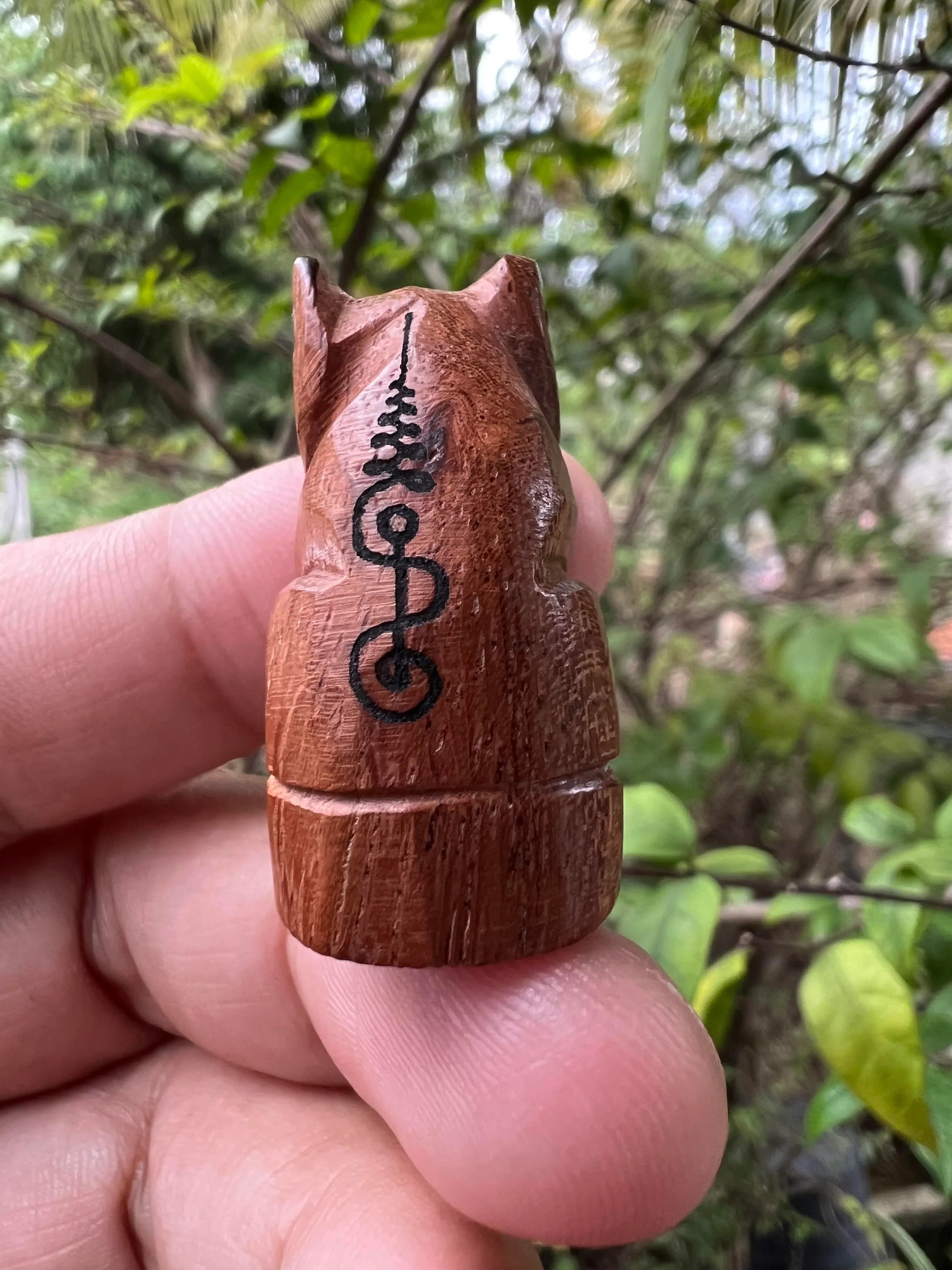 Sacred Tiger Carving Takian Wood by Luang Pu Im Panyawuttho | 106-Year Legacy Artwork from Wat Thung Na Mai