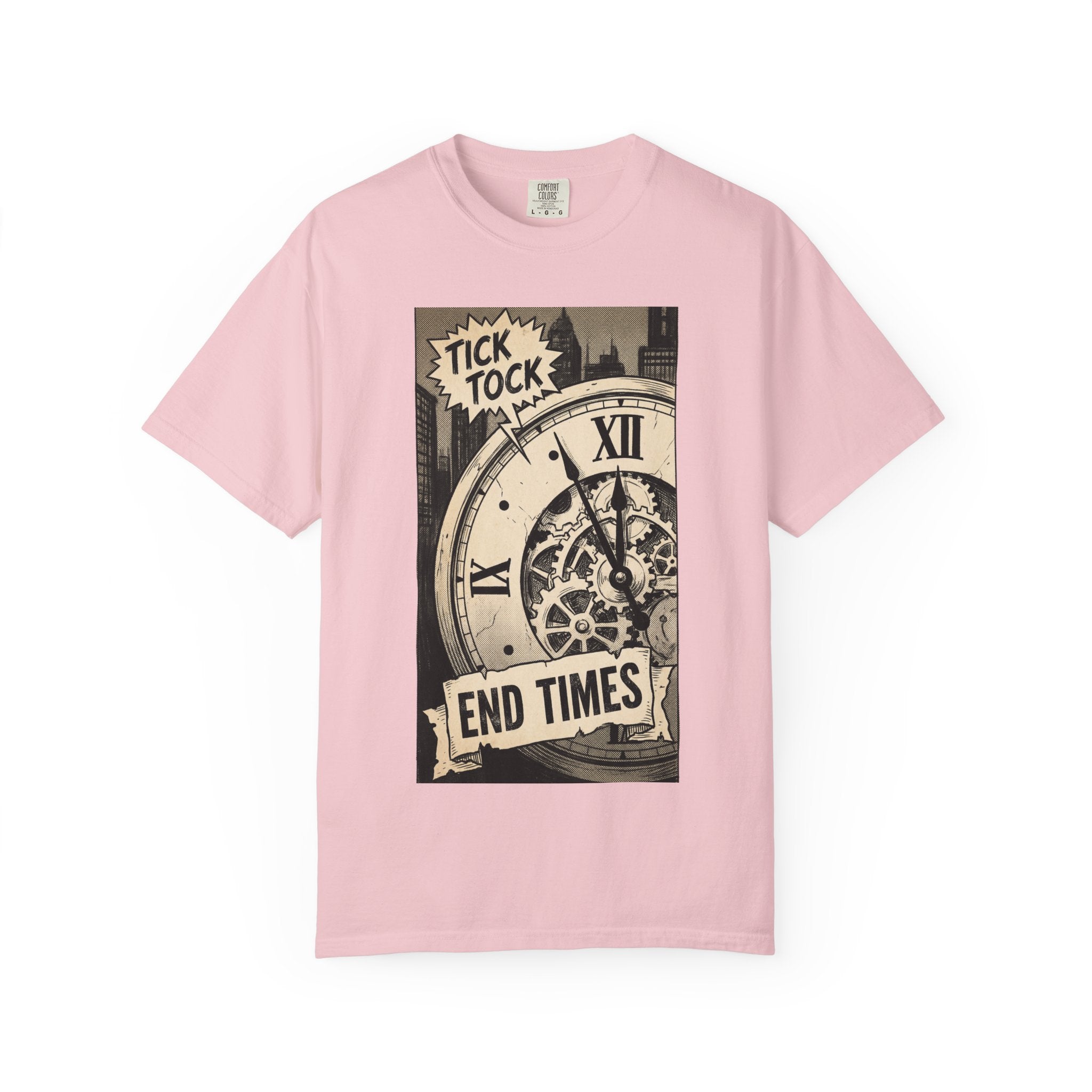 Vintage Doomsday Clock Shirt Retro Comic End Times Graphic Tee Dark Humor Gift Aesthetic Streetwear Art Blossom