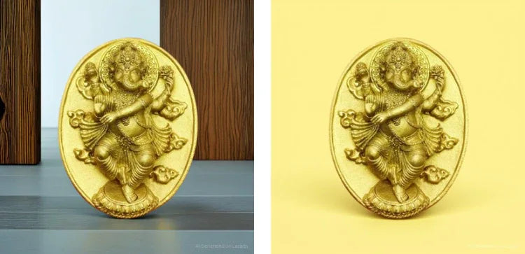 🪙 “Dancing Ganesha Nataraja Medal” – 2.5 x 3 cm Metta, Creativity & Success Amulet, “Meta Mahamongkol” Edition, Wat Phikun Thong (B.E. 2565)