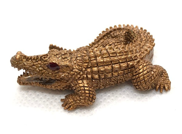 Ultimate Wealth Magnet Amulet - Jurakeu Riak Sap Amulet Money Calling Crocodile by Luang Pho Ngern for Success & Prosperity ทองแดงซาติน ตาแดง