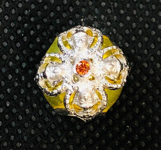 Phra Kru Pilat Thammavimon Blessing Amulet Bracelets ร้านค้าของฉัน Blue enamel Pink enamel Yellow enamel Pink enamel-Yellow enamel-Blue enamel-Green enamel-Orange enamel-Red enamel-Purple enamel-