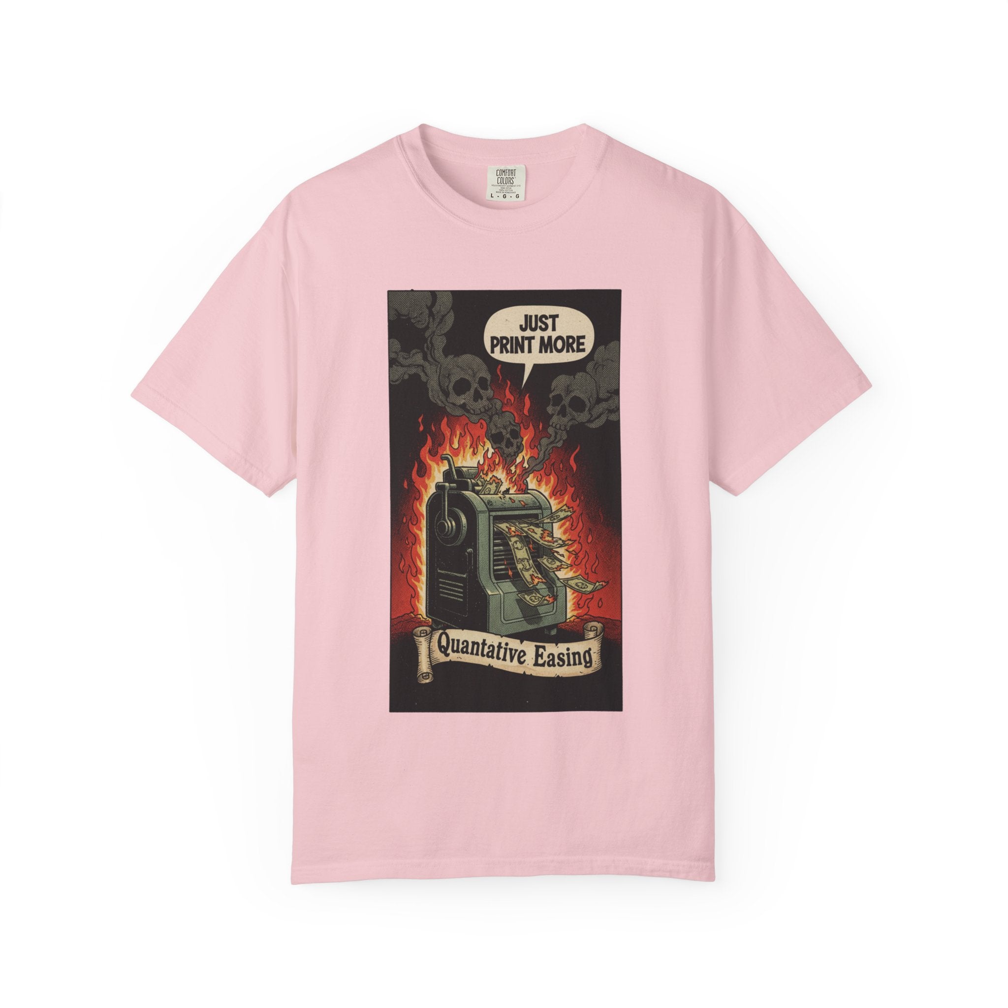 Vintage Satirical T-Shirt | Political Theater & System is Rigged Retro Tee | Sarcastic Dark Humor Shirt | Unisex Premium Cotton Graphic Tee Blossom