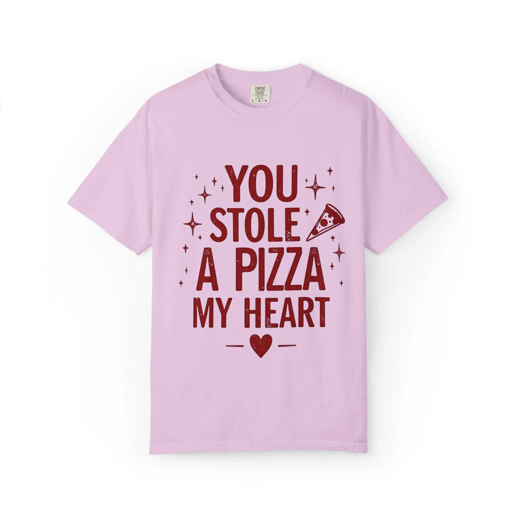 You Stole a Pizza My Heart Shirt, Pizza Love Pun Tee, Cute Typography T-Shirt, Funny Foodie Valentine Gift, Couples Date Night Outfit