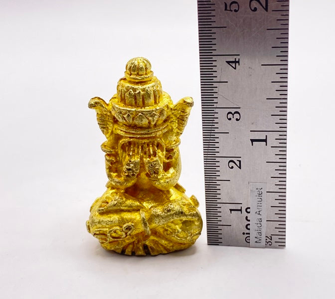 Phra Pidta Amulet - Ancient Gold Bell Amulet, Prosperity Edition by Luang Nui at Wat Kho Hong
