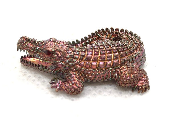 Ultimate Wealth Magnet Amulet - Jurakeu Riak Sap Amulet Money Calling Crocodile by Luang Pho Ngern for Success & Prosperity ทองแดงผิวรุ้ง ตาแดง