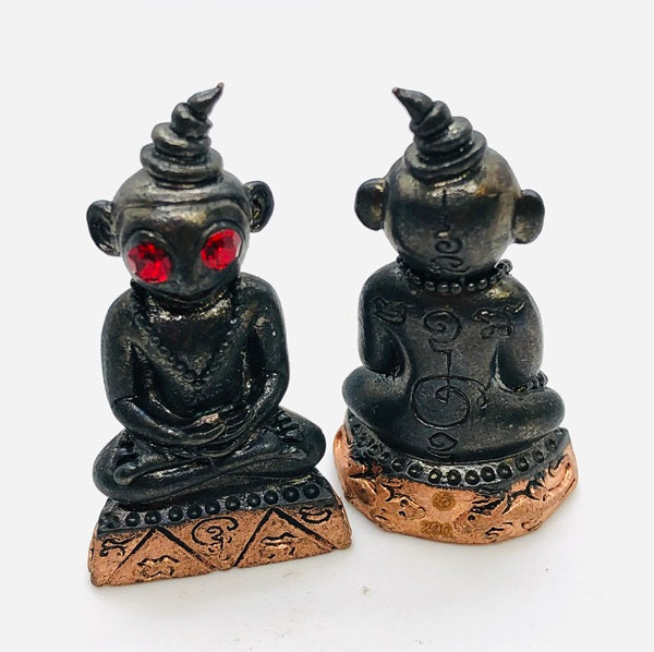 🕉️ Charming Phaya Ngang "Love & Wealth" Masterpiece: Sacred Thai Amulet by Lersi Somdej (Kruba Dech) – Authentic Sorcery from Lampang Cemetery Bronze base