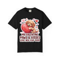 Puppy Heart Valentine T-Shirt | Paws & Kisses Love You Fur-Ever Dog Graphic Tee Black