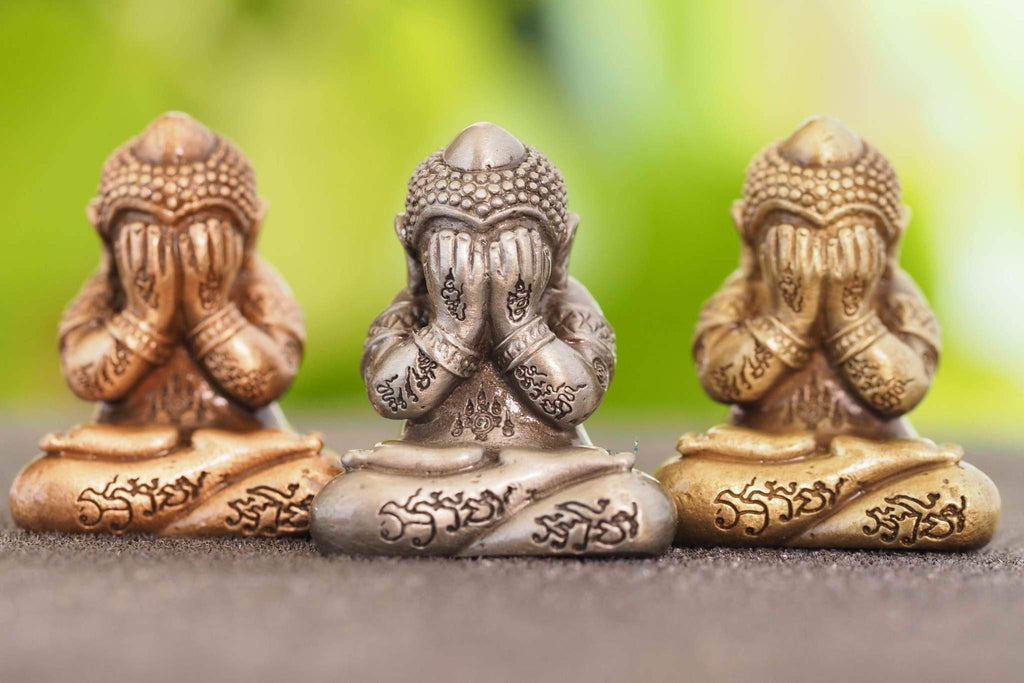 Phra Pidta “Miraculous Wealth” Edition – Satin Bell Metal – Luang Pho Yod, Wat Takroh (2022 Consecration) - Thai Blessing Co