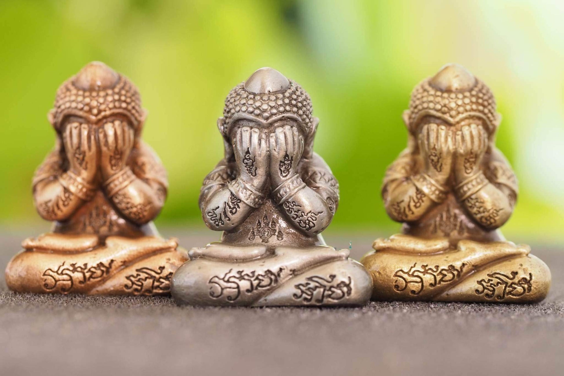 Phra Pidta “Miraculous Wealth” Edition – Satin Bell Metal – Luang Pho Yod, Wat Takroh (2022 Consecration) - Thai Blessing Co