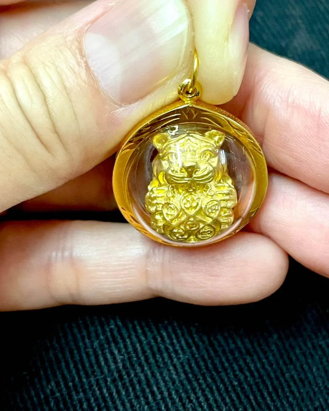 Sleeping Tiger Amulet – Seue Noi Gin Wealth & Attraction Talisman | Consecrated by Kruba Tao, Wat Ban Lao, Chiang Mai