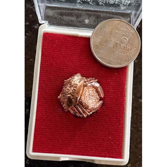 Sun-Clutching Wealth Crab Amulet – Blessed by Luang Pu Nim, Wat Phutthamongkol (2012 Edition) - Thai Blessing Co