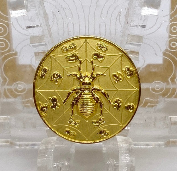 🕷️ “Mega Fortune Spider Coin – Great Wealth & Tycoon Luck Medallion by Khru Ba Baeng, Wat Ban Tanod, Nakhon Ratchasima”