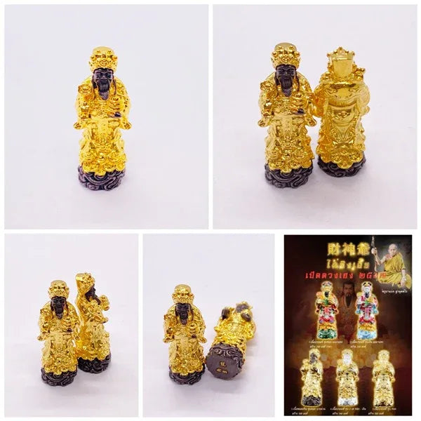 🧧 The "Open Luck" God of Wealth: Chai Sing Ear (Cai Shen Ye) by Kruba Baeng (Mini Size)