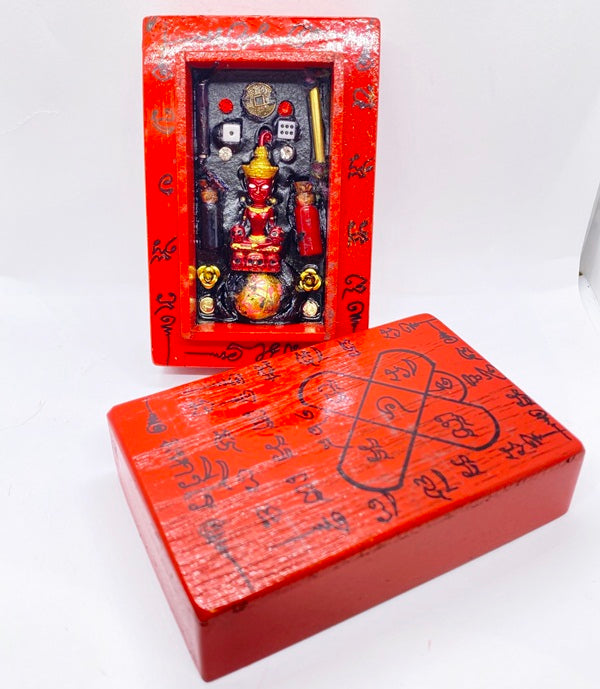 🎯 Exclusive&nbsp;Phaya Ngang Kao Kohti Master Edition with&nbsp;Kroo Phrai Wax Inlay by Phra Ajarn Amnat, Mahawiro Meditation Center, 2567 Size: 6.5 x 10 cm