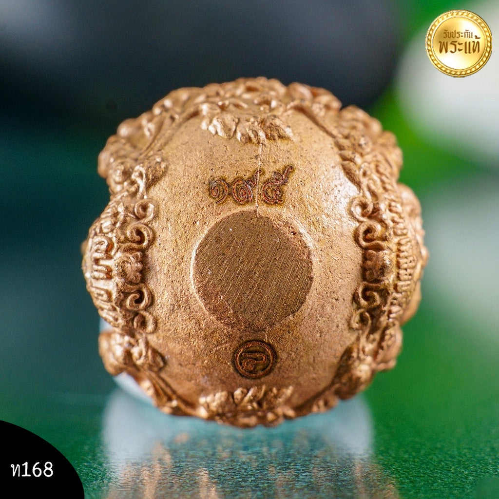 🎃 “Bronze Prosperity Gourd of Blessings” – Sacred Sandblasted Wealth Gourd Amulet featuring Luang Pu Thuad & Thai Child Guardian from Sema Muang Temple (Nakhon Si Thammarat)