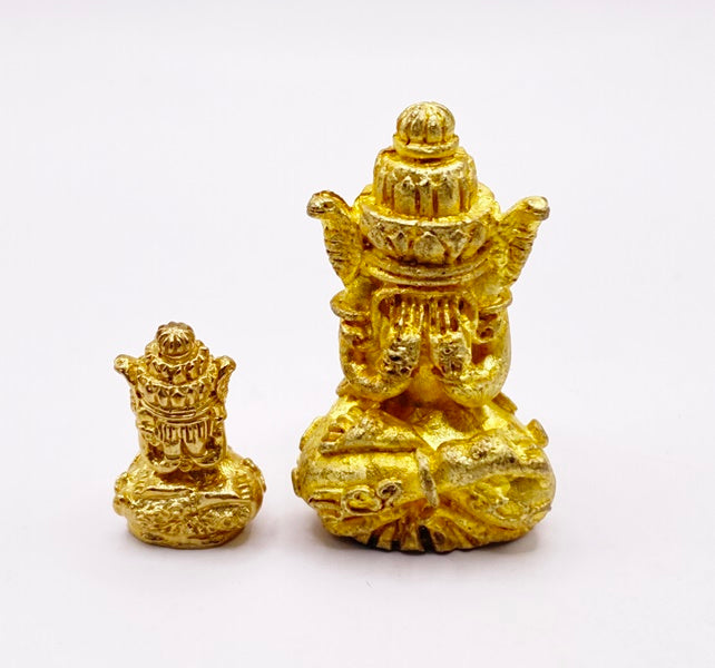 Phra Pidta Amulet - Ancient Gold Bell Amulet, Prosperity Edition by Luang Nui at Wat Kho Hong
