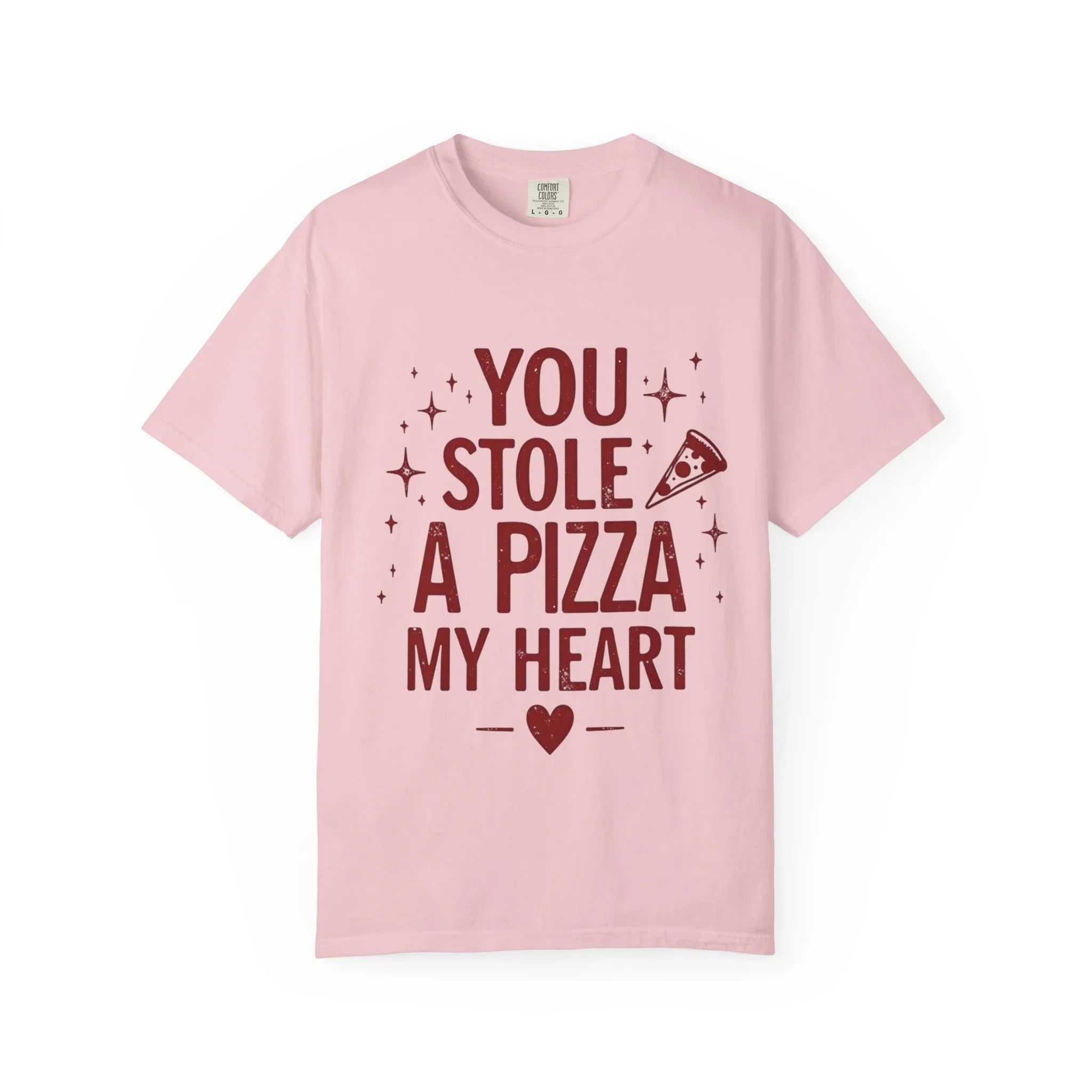 You Stole a Pizza My Heart Shirt, Pizza Love Pun Tee, Cute Typography T-Shirt, Funny Foodie Valentine Gift, Couples Date Night Outfit Blossom
