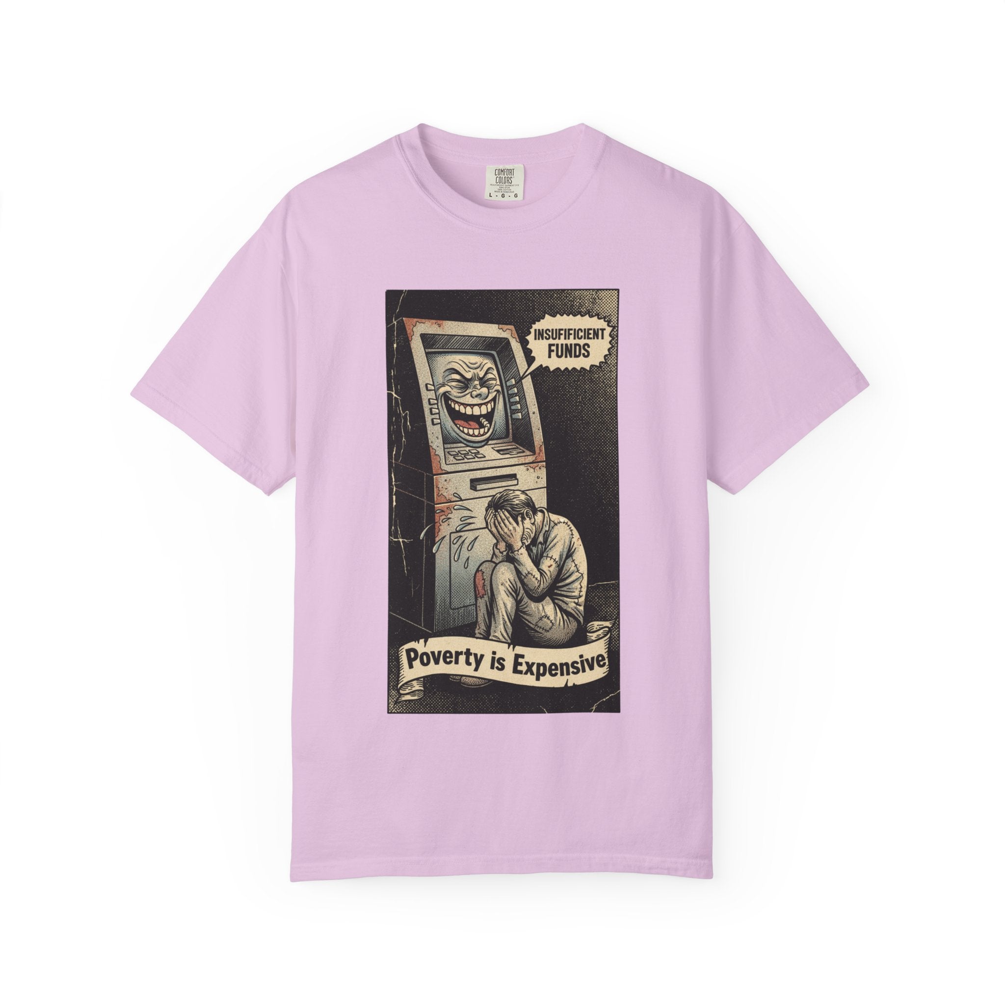 Vintage Satirical T-Shirt | Political Theater & System is Rigged Retro Tee | Sarcastic Dark Humor Shirt | Unisex Premium Cotton Graphic Tee Orchid