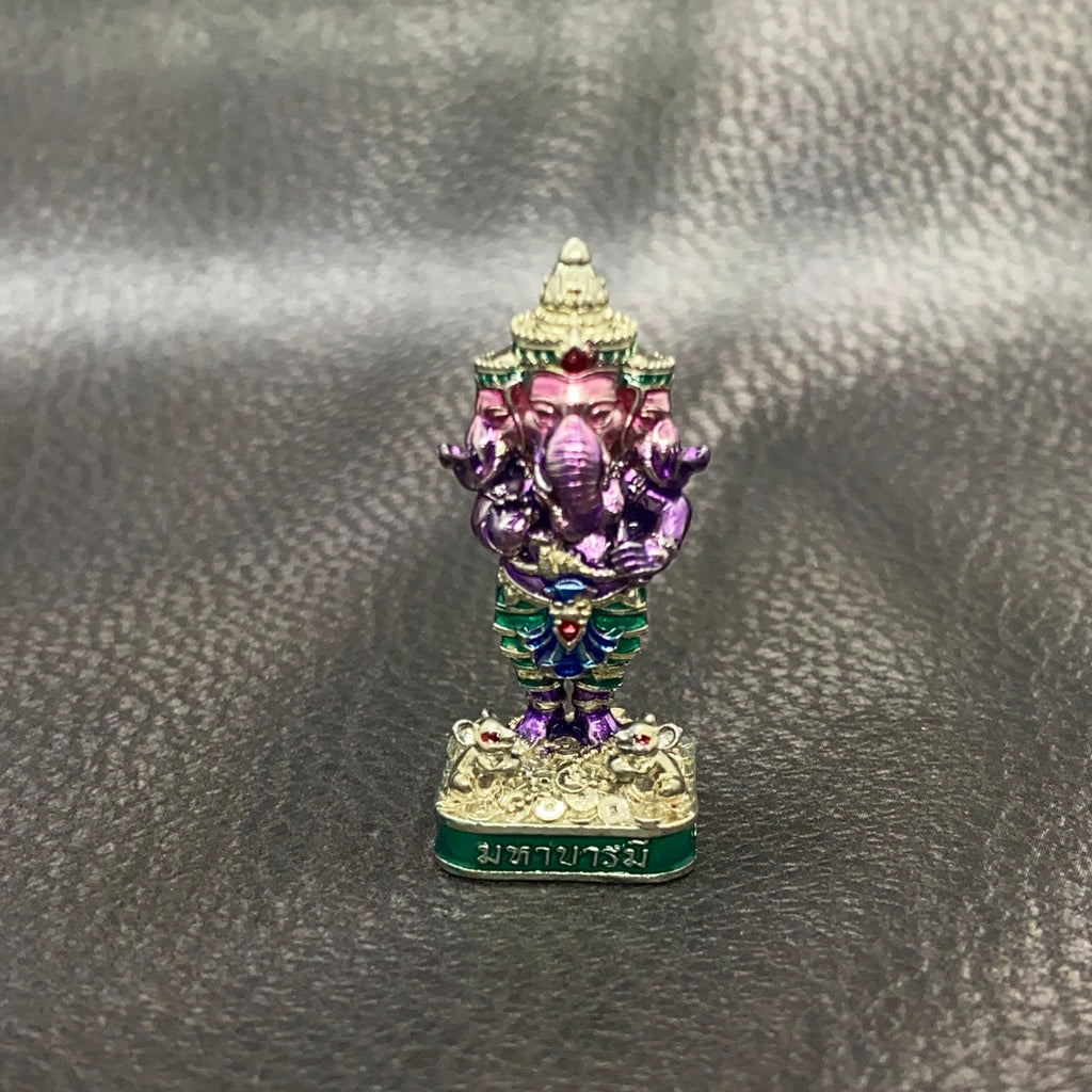 Ganesha 3-Headed Amulet – Maha Baramee Edition by Luang Pho Phat, Wat Huai Duan