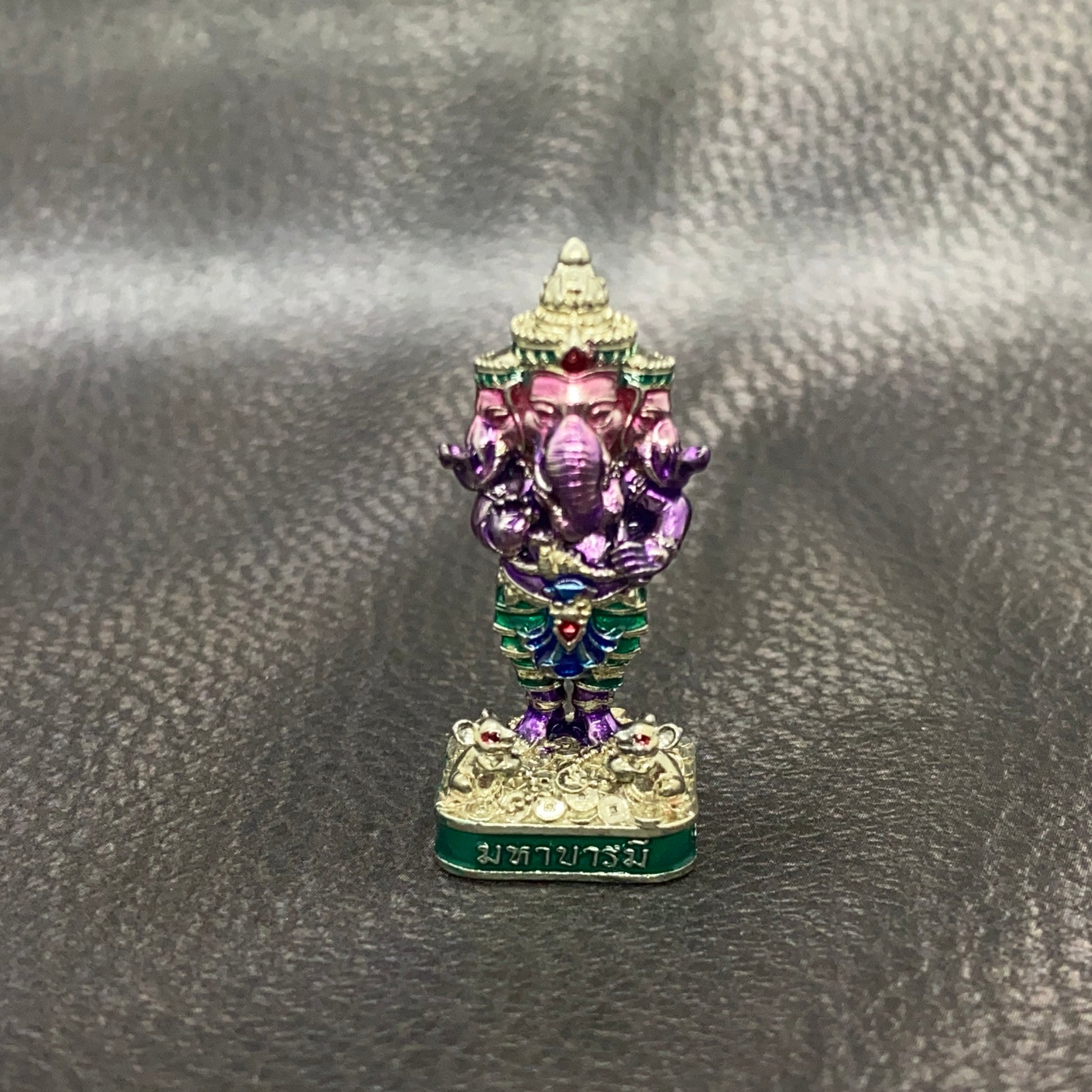 Ganesha 3-Headed Amulet – Maha Baramee Edition by Luang Pho Phat, Wat Huai Duan