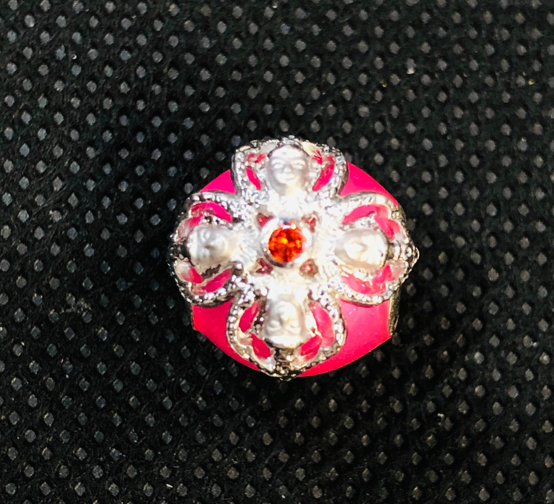 Phra Kru Pilat Thammavimon Blessing Amulet Bracelets ร้านค้าของฉัน Blue enamel Pink enamel Yellow enamel Pink enamel-Yellow enamel-Blue enamel-Green enamel-Orange enamel-Red enamel-Purple enamel-