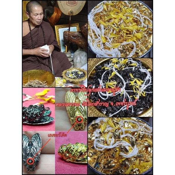 Wealth Bumblebee Amulet - Luang Ta Ruam from Wat Khok Samran |招财蜜蜂圣物 |龙达鲁昂高僧 |碧差汶府萨姆兰寺