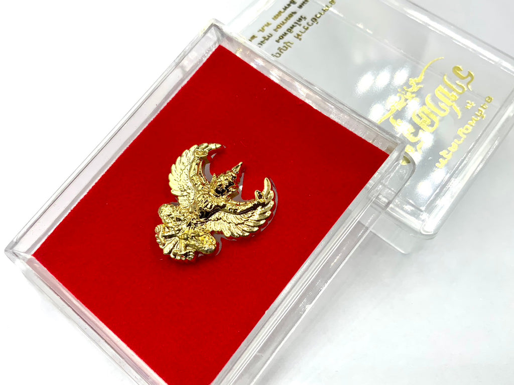 🦅 Phaya Krut "Racha Krut" (King of Garudas) Edition: Gold-Plated (Kalai Thong) – Luang Phor Wara, Wat Pho Thong – Ultimate Power & Royal Wealth