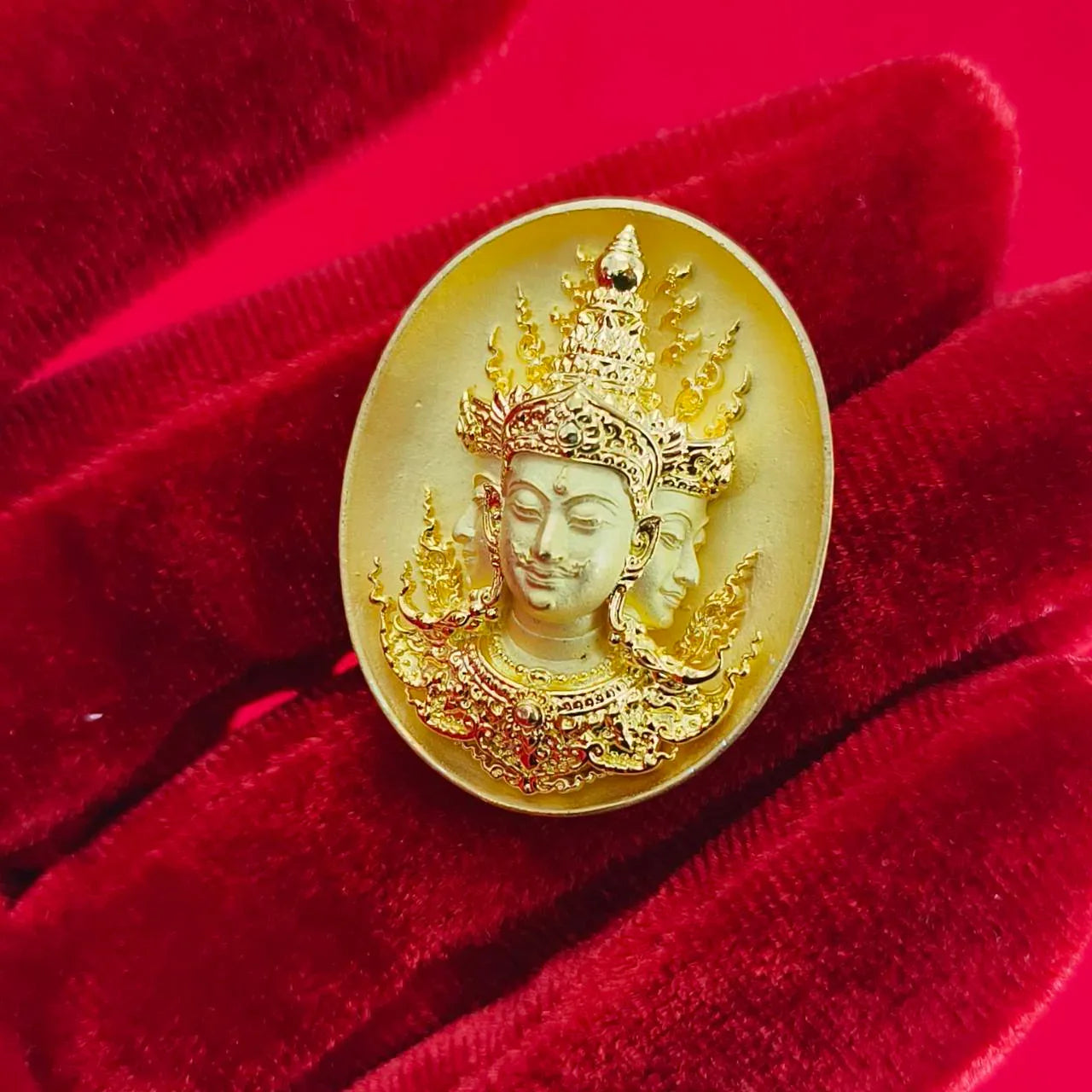 Sacred Phra Phrom Amulet - Phon Phrom Likhit Edition for Prosperity and Protection