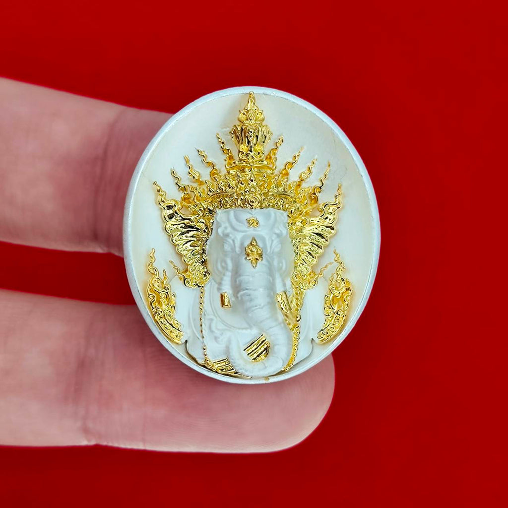 Invoke Prosperity, Success & Protection – Sacred Ganesh Amulet by Luang Por Srithep-Udon