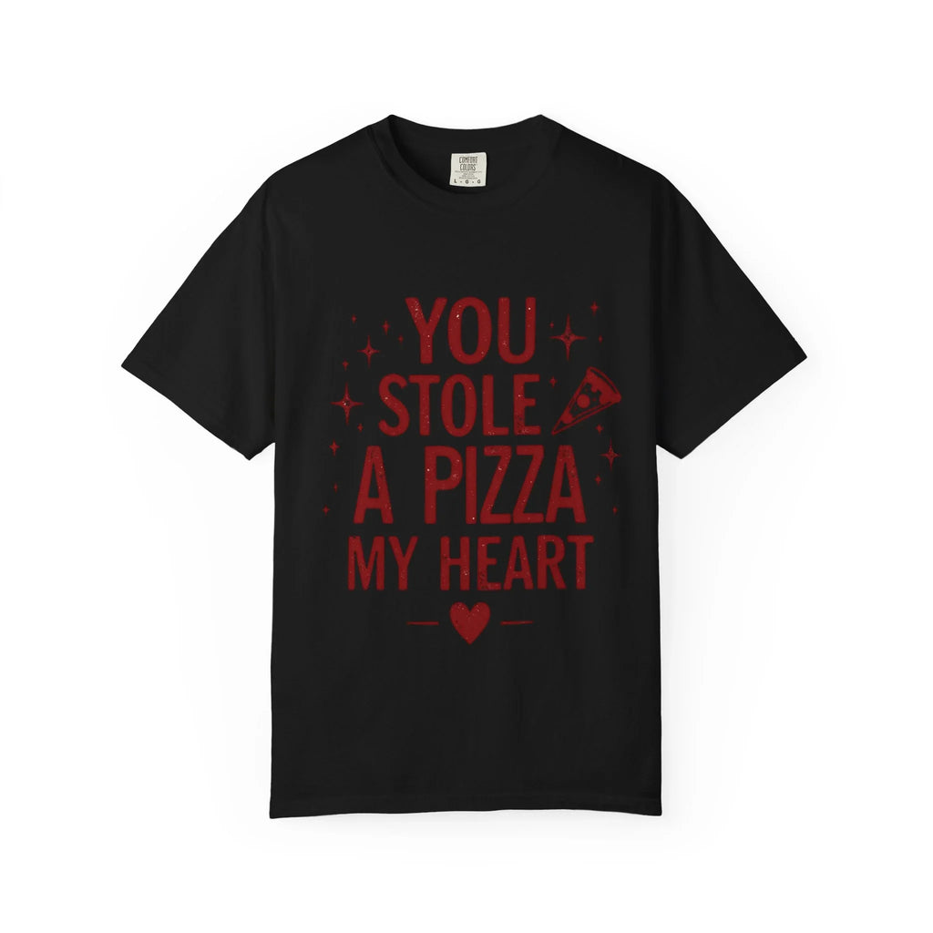 You Stole a Pizza My Heart Shirt, Pizza Love Pun Tee, Cute Typography T-Shirt, Funny Foodie Valentine Gift, Couples Date Night Outfit