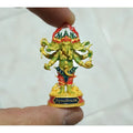 🪙 Ganesha “Five‑Headed Supreme Victory” – Pancha‑Mukha 4‑Arm Success & Obstacle‑Clearing Amulet by Phra Ajarn Liang, Wat Chom Kets, Ayutthaya Green gold plated