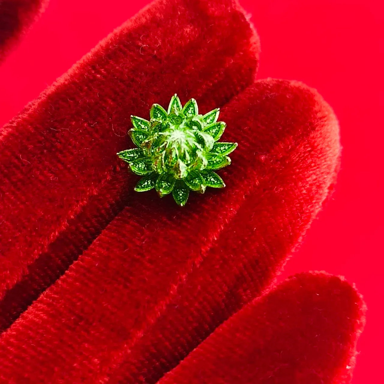 Sacred Pikul Flower Amulet in Green Bronze for Prosperity and Blessings