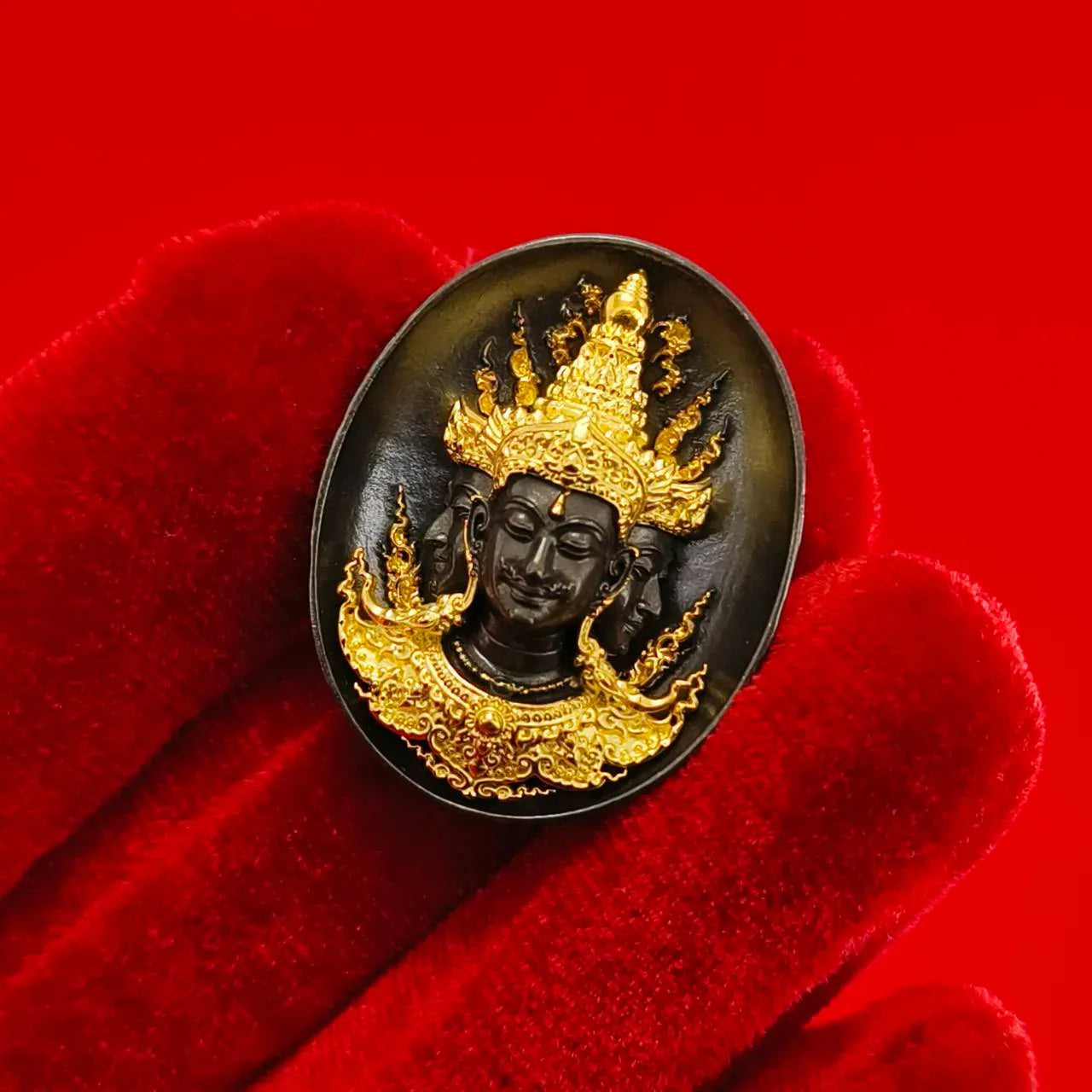 Sacred Phra Phrom Amulet - Phon Phrom Likhit Edition for Prosperity and Protection