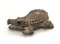 Ultimate Wealth Magnet Amulet - Jurakeu Riak Sap Amulet Money Calling Crocodile by Luang Pho Ngern for Success & Prosperity โลหะดั้งเดิม ตาแดง